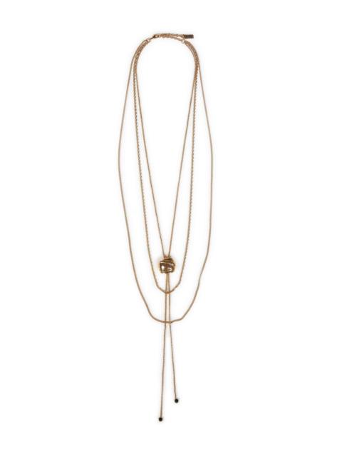 Chloé Chloé Women Gold Metal Long Multi-Chain Necklace