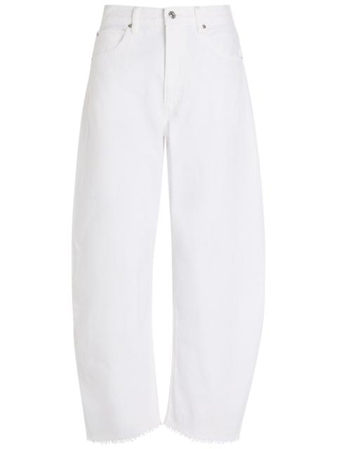 FRAME Frame The Bubble Crop Curved-leg Jeans