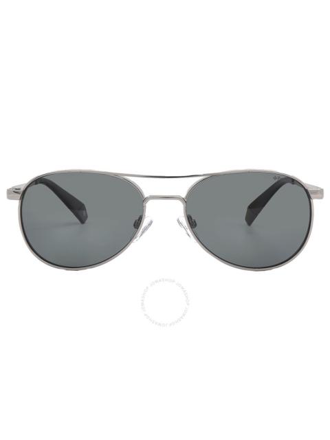 Other Designers Polaroid Core Polarized Grey Pilot Ladies Sunglasses PLD 6070/S/X 06LB/M9 56
