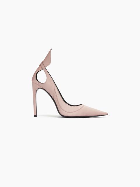 NINA RICCI SATIN PUMPS WITH BOW DETAIL