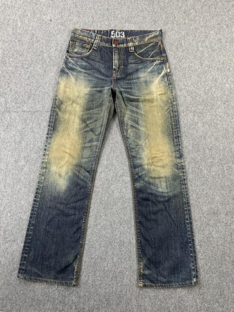 Other Designers Edwin - Vintage Edwin 503 Blue Trip Flared Bootcut Jeans