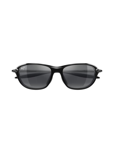 Maui Jim Maui Jim 62mm PolarizedPlus2® Oval Sunglasses in Black at Nordstrom