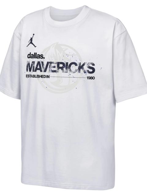 Jordan Jordan Youth Dallas Mavericks White Statement T-Shirt