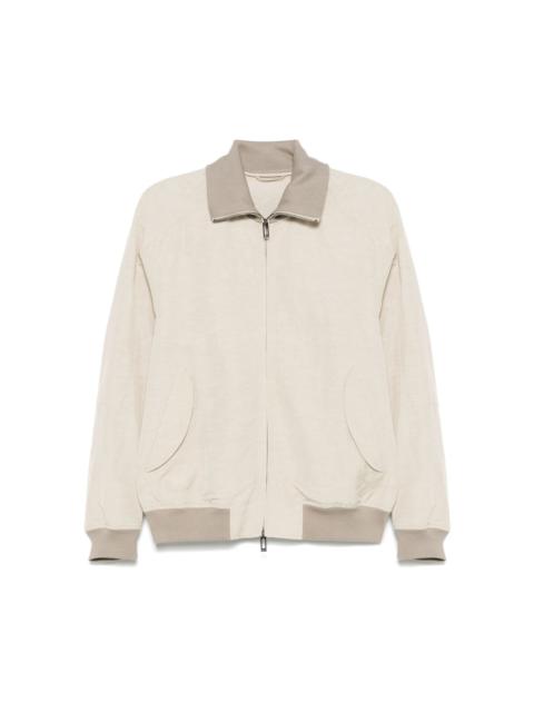 slub-textured jacket