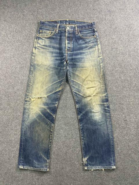 Other Designers Vintage - Vintage 90s Levis 501 Distressed Faded Blue Jeans