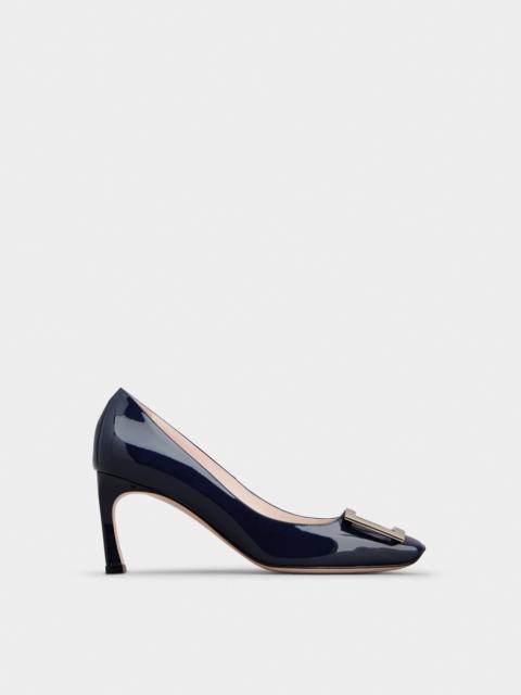 Roger Vivier Trompette Metal Buckle Pumps in Patent Leather