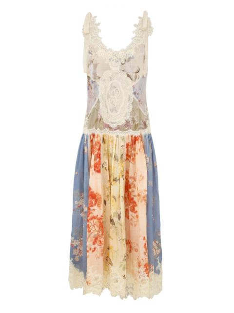Zimmermann CASCADIAN LACE MIDI DRESS