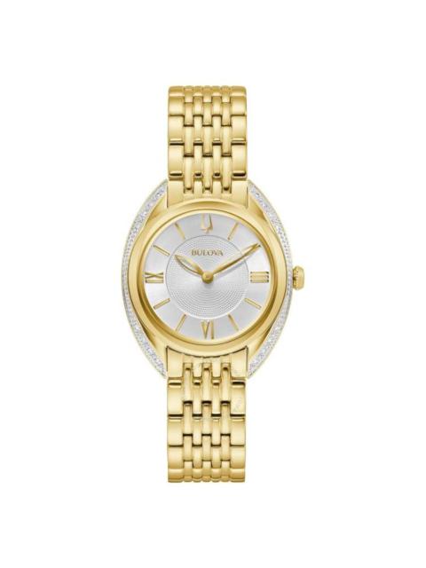 Bulova - Bulova Classic Quartz Silver Dial Ladies Watch 98R298