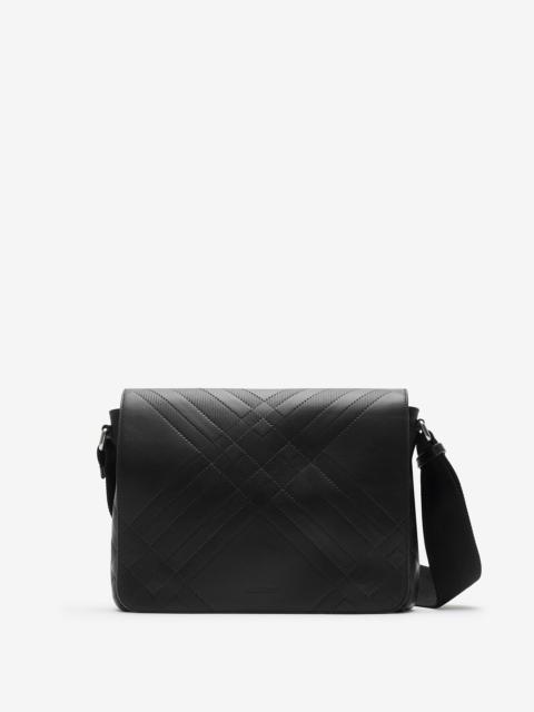 Burberry Embossed Check Messenger Bag​
