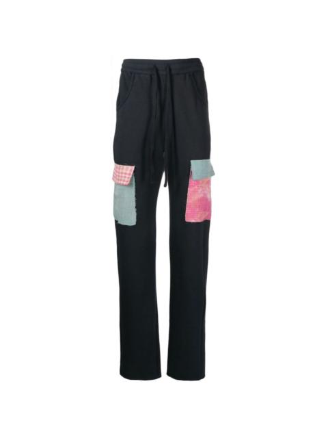 flap-pocket track pants