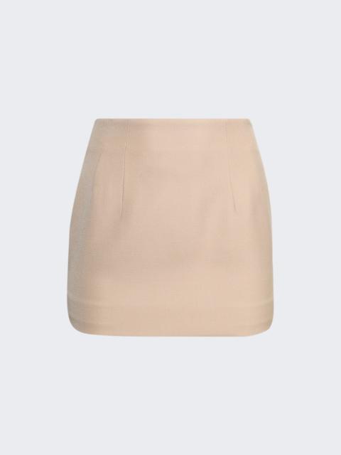 WARDROBE.NYC Contour Mini Skirt Khaki