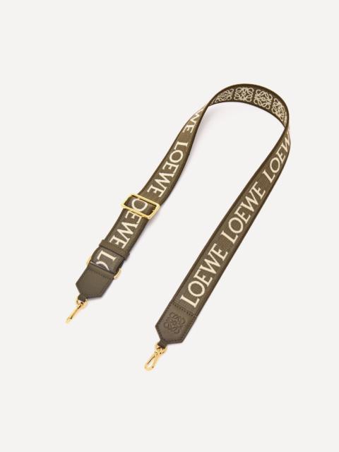 Loewe Anagram Jacquard and Calfskin Strap