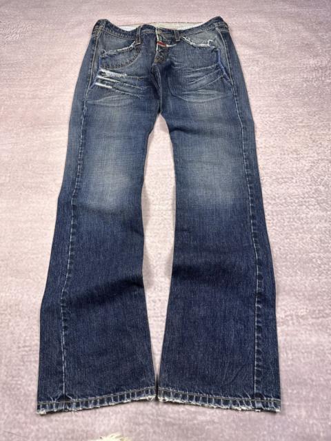 Other Designers Le Grande Bleu (L.G.B.) - Archive MFG Flared Distressed LGB Style Denim Jeans