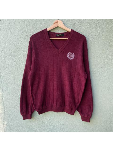 Other Designers Japanese Brand - Vintage EAGLE MOON V Neck Nice Knitwear Sweater!