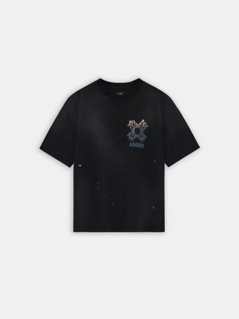 AMIRI MA QUAD FLAMES OVERSIZED TEE