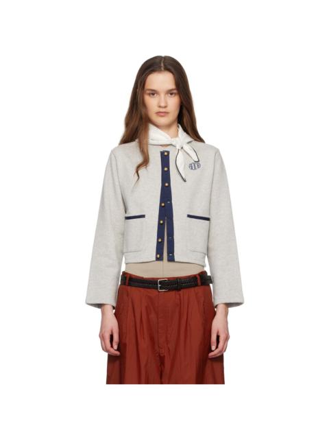 BODE Gray Heathered Cardigan