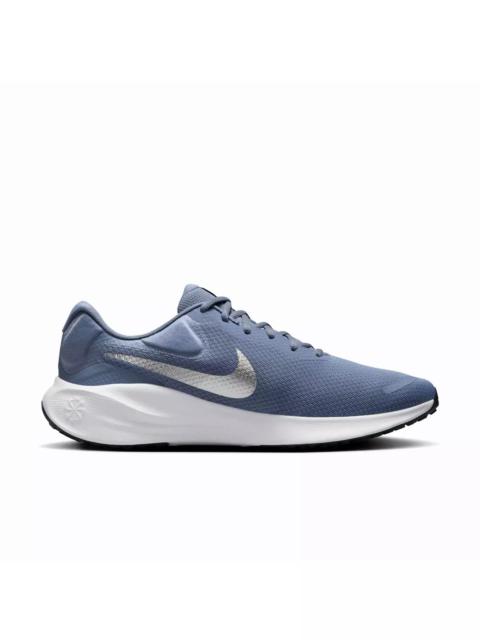 Nike Revolution 7 "Ashen Slate/White/Hyper Royal/Metallic Silver" Men's Running Shoe
