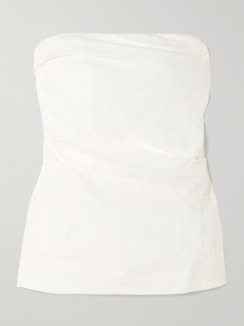 TOVE Izel Linen Bandeau Top
