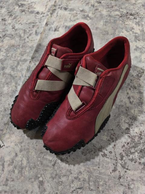 PUMA vintage puma mostro men's red/cream leather sneakers y2k