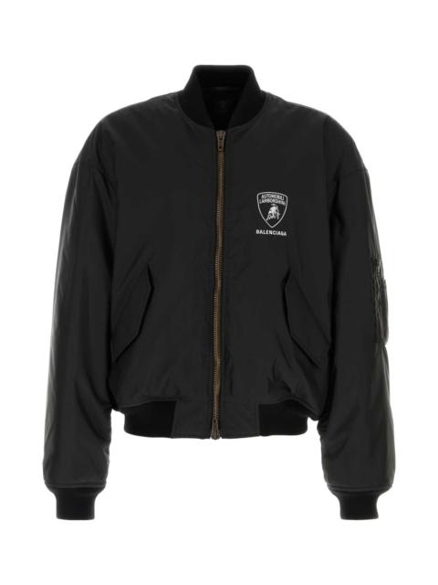 BALENCIAGA Balenciaga Men Black Nylon Balenciaga X Automobili Lamborghini Bomber Jacket