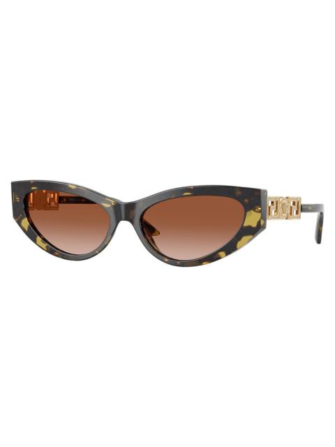 VERSACE Versace Brown Gradient Cat Eye Ladies Sunglasses VE4470B 547013 56