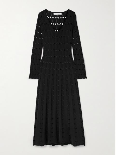 Zimmermann Rhiannon Pointelle-knit Maxi Dress
