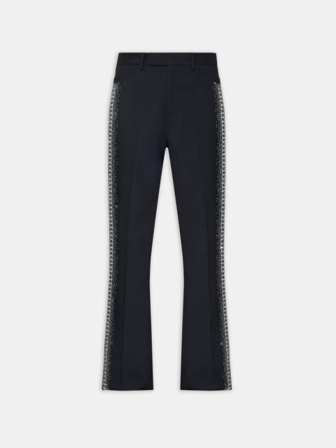 AMIRI CRYSTAL STRIPE FLARE PANT