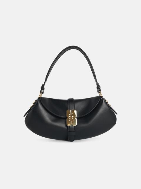 GANNI 'B-KAT' BLACK LEATHER BAG