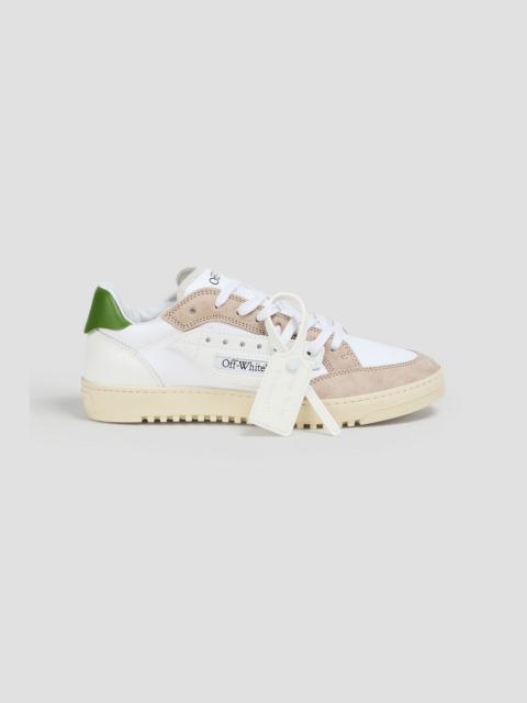 Off-White 5.0 canvas, leather and suede sneakers
