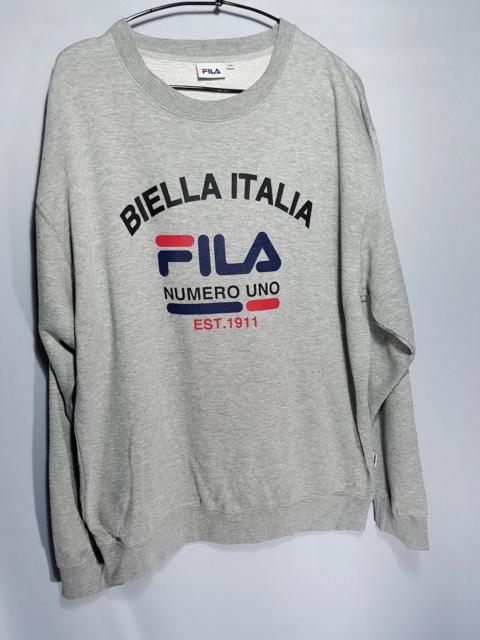 Other Designers Vintage - Fila Italia Big Logo Spellout Sweatshirt Pullover