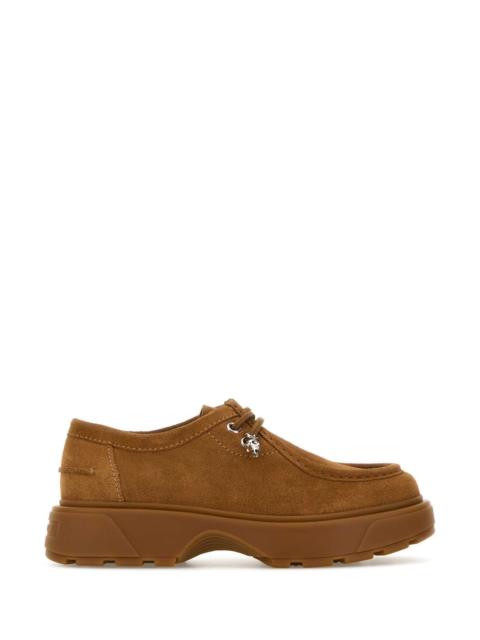 Alexander McQueen Alexander Mcqueen Men Camel Suede Lace-Up Shoes