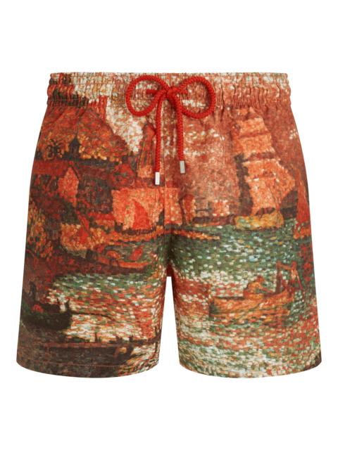 Vilebrequin Men 360 Swim Trunks Sortie Du Port De St Tropez - Vilebrequin x Paul Signac