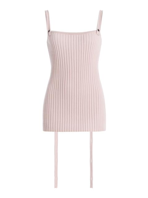 AISLING CAMPS Convertible Wool Tank Top pink