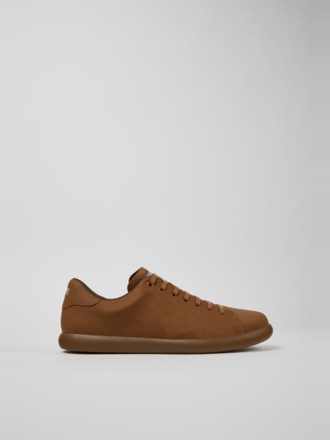 CAMPERLAB Brown Nubuck Sneakers for Men.