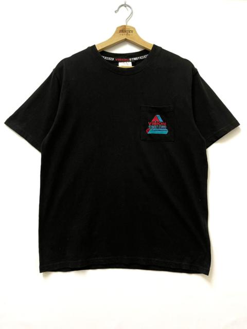 Other Designers Vision Streetwear - Vision Street Wear Small Logo Pocket Tee Black