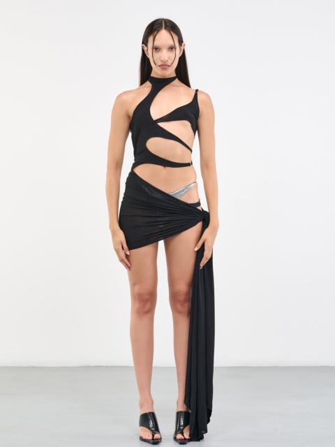 MUGLER Cut-Out Beach Dress