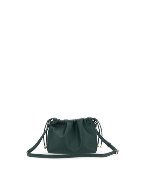 A.P.C. A.P.C. Ninon Green Mini Crossbody Bag With Drawstring Closure And Embossed Logo Lettering On The Fro