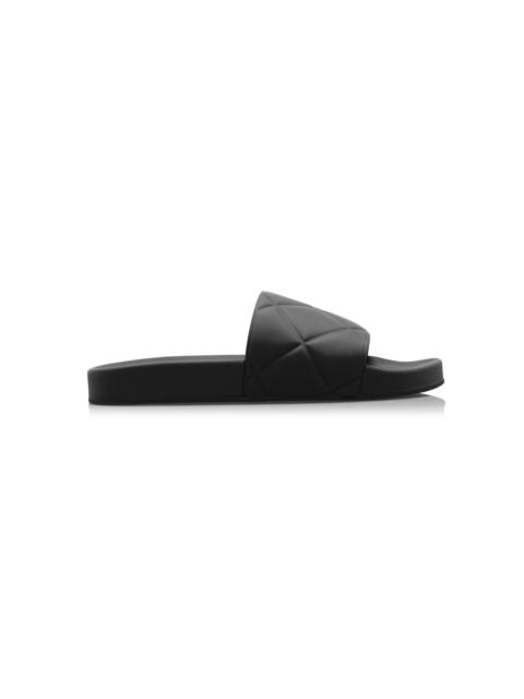 Bottega Veneta The Slider Rubber Sandals black