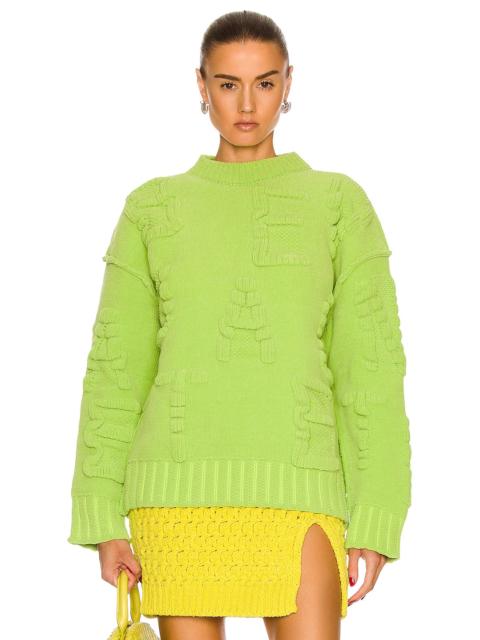 Bottega Veneta Alphabet Chenille Knit Sweater