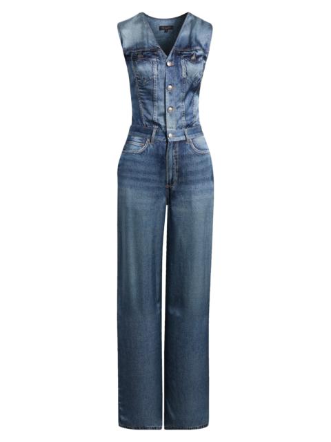 rag & bone Miramar Satin Jumpsuit in Avalon at Nordstrom