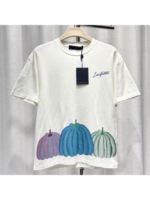Louis Vuitton Louis Vuitton Yayoi Kusama Print Logo Polka Dot Cotton White Short Sleeve T-Shirt