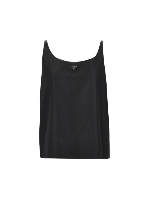 Prada Prada Re-Nylon Sleeveless Top Black