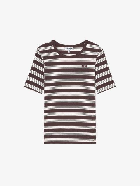 GANNI T-SHIRT IN STRIPE