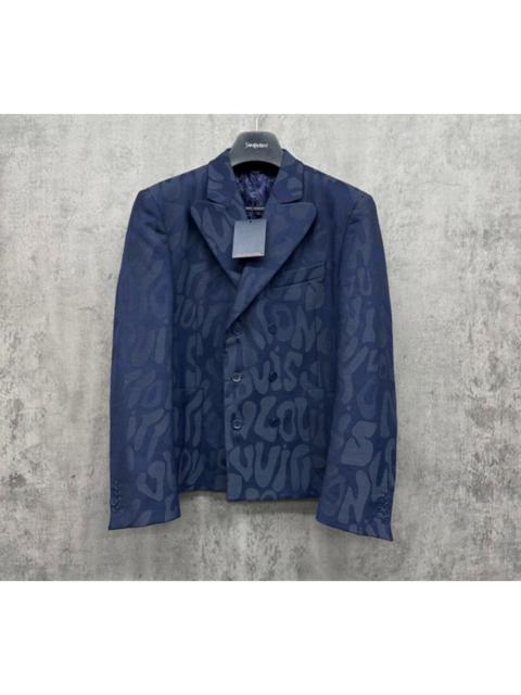 Louis Vuitton Louis Vuitton (LV) logo-covered jacket