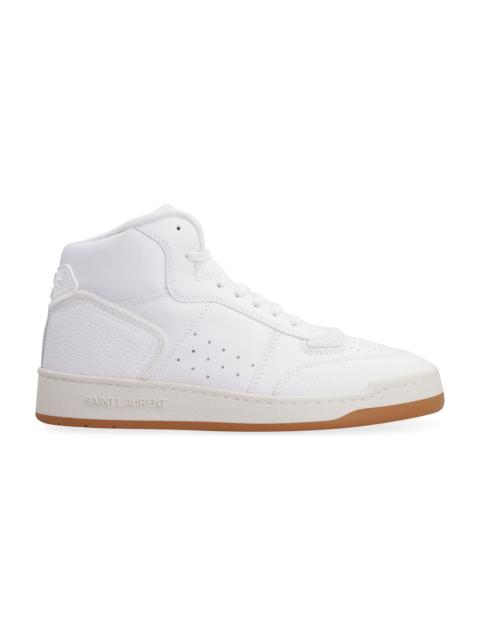SAINT LAURENT Sl/80 Leather High-top Sneakers