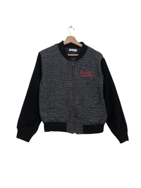 Other Designers Japanese Brand - Browny Tweed On Body Bomber Jacket