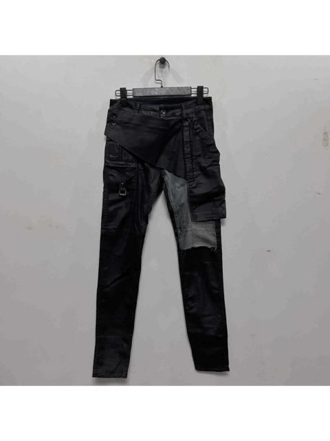 Rick Owen Drkshdw Memphis Black Waxed Pants