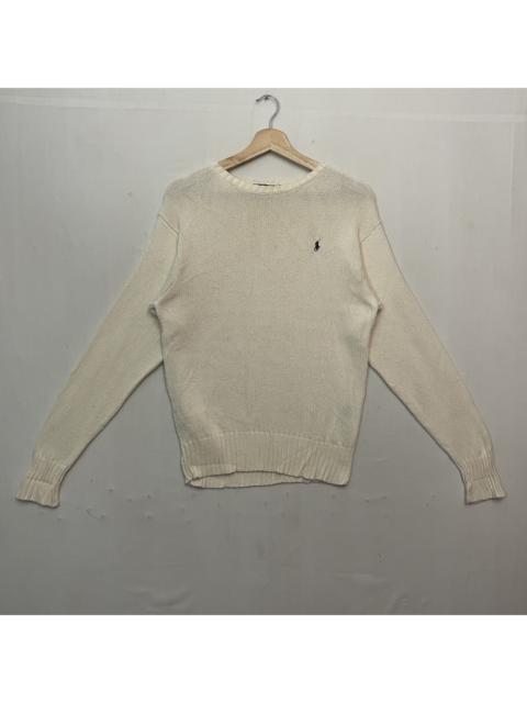 Other Designers Homespun Knitwear - Vintage POLO by RALPH LAURAN Plain Embroidery Logo Knitwear