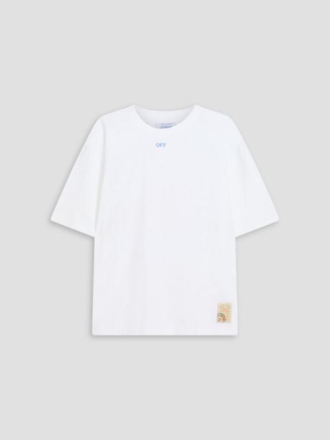 Off-White Printed cotton-jersey T-shirt