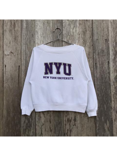 Other Designers American College - New York University Sweatshirt Spell Out Big Logo